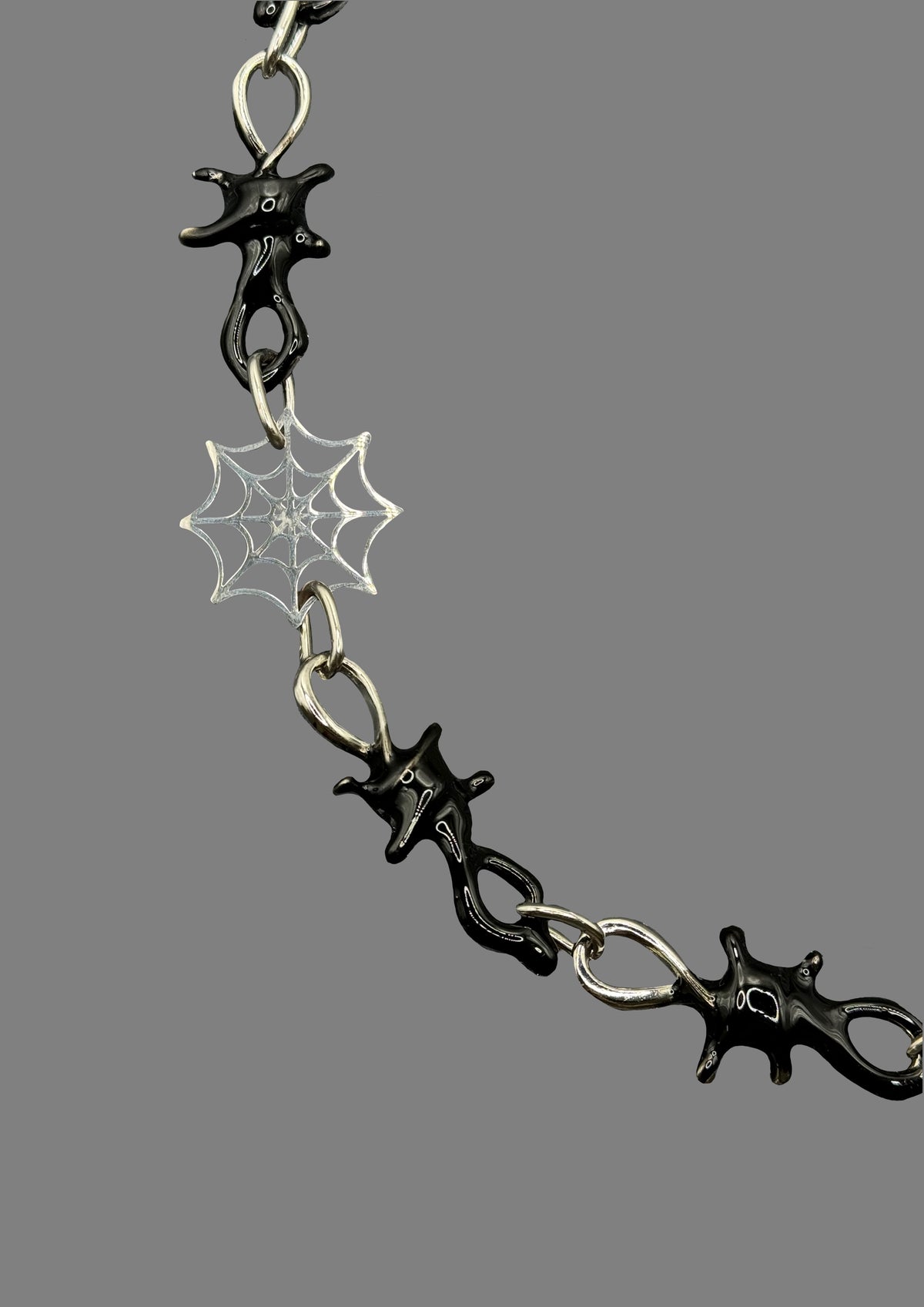 Black Halloween Pants Chain