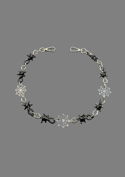 Black Halloween Pants Chain